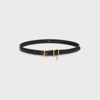 Celine Elegant Charm 1 Belt in Smooth Calfskin Black
