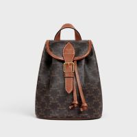 Celine Mini Folco Backpack in Triomphe Canvas Brown