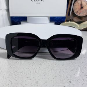 Celine 3370 Triomphe Rectangular Sunglasses in Acetate Black/Purple