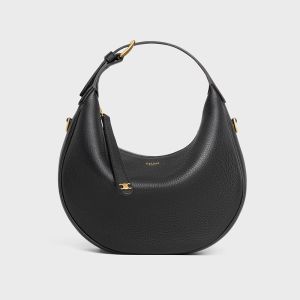 Celine Teen Lulu Bag in Grained Calfskin Black