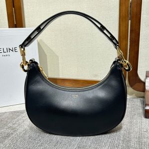 Celine Medium Ava Strap Bag in Smooth Calfskin Black