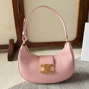 Celine Medium Ava Triomphe Bag in Smooth Calfskin Pink