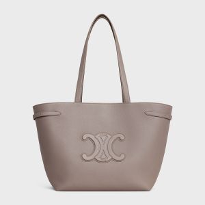 Celine Medium Cabas Anais Bag Cuir Triomphe in Grained Calfskin Grey