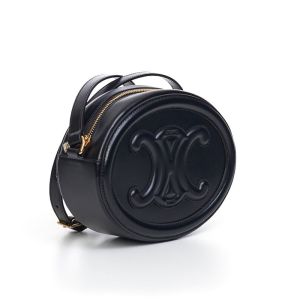 Celine Small Oval Bag Cuir Triomphe in Smooth Calfskin Black