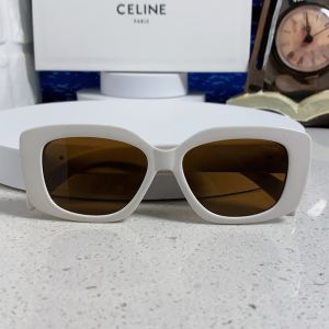 Celine 3370 Triomphe Rectangular Sunglasses in Acetate Beige