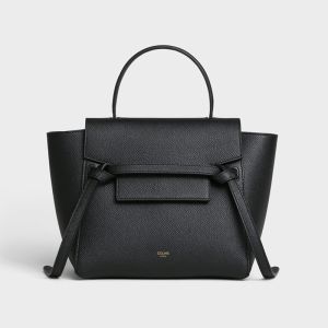 Celine Belt Bag in Grained Calfskin Black