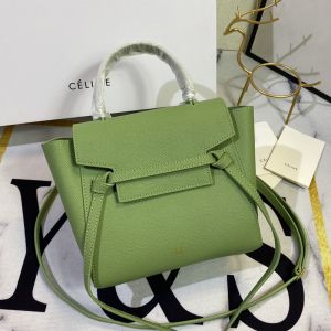 Celine Belt Bag in Grained Calfskin Green