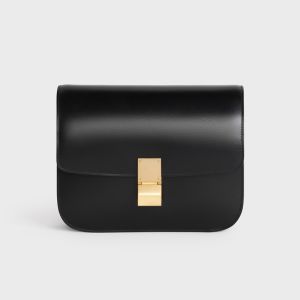 Celine Medium Classic Bag In Box Calfskin Black