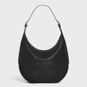 Celine Medium Heloise Bag in Supple Grained Calfskin Black