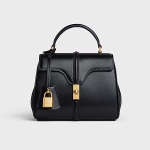 Celine Mini 16 Bag in Calfskin Black