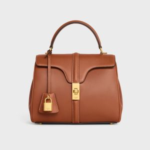 Celine Small 16 Bag in Calfskin Brown