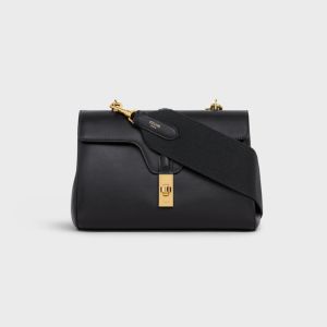 Celine Teen Soft 16 Bag in Smooth Calfskin Black