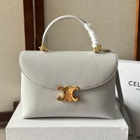 Celine Medium Nino Bag in Calfskin White