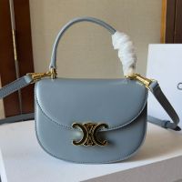 Celine Mini Besace Clea Bag in Shiny Calfskin Sky Blue