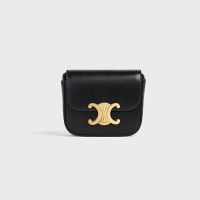 Celine Mini Claude Bag in Shiny Calfskin Black