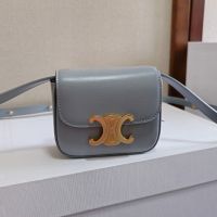 Celine Mini Claude Bag in Shiny Calfskin Grey
