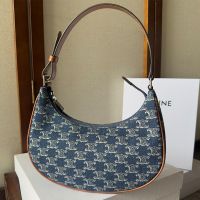 Celine Ava Bag in Triomphe Denim Blue