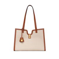 Celine Cabas 16 Bag in Textile Beige
