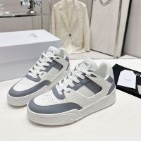 Celine CT-07 Trainer Low Lace-Up Sneakers Unisex Calfskin White/Grey