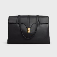 Celine Medium Soft 16 Bag in Smooth Calfskin Black