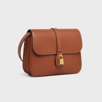 Celine Medium Tabou Crossbody Bag in Smooth Calfskin Brown