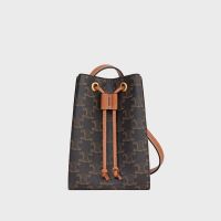 Celine Micro Sailor Bag in Triomphe Canvas Brown