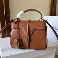 Celine Mini 16 Bag in Calfskin Brown