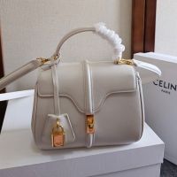 Celine Mini 16 Bag in Calfskin White