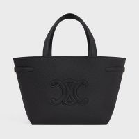 Celine Mini Cabas Anais Bag Cuir Triomphe in Grained Calfskin Black