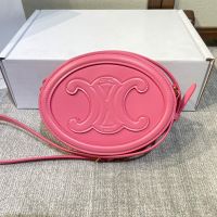 Celine Small Oval Bag Cuir Triomphe in Smooth Calfskin Pink