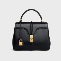 Celine Small 16 Bag in Calfskin Black