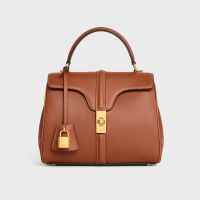 Celine Small 16 Bag in Calfskin Brown