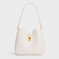 Celine Small Camille 16 Soft Bag in Smooth Calfskin White