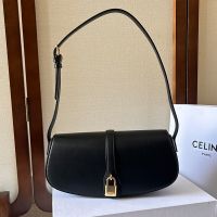 Celine Tabou Shoulder Bag in Smooth Calfskin Black