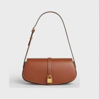 Celine Tabou Shoulder Bag in Smooth Calfskin Brown