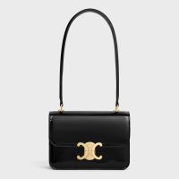 Celine Teen Garance Bag in Patent Leather Black