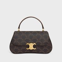 Celine Teen Lola Handbag in Triomphe Canvas Brown