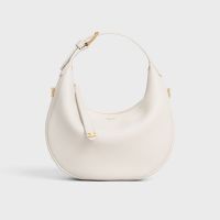 Celine Teen Lulu Bag in Grained Calfskin White