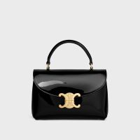 Celine Teen Nino Bag in Patent Leather Black