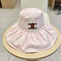 Celine Triomphe Sun Hat in Cotton Pink